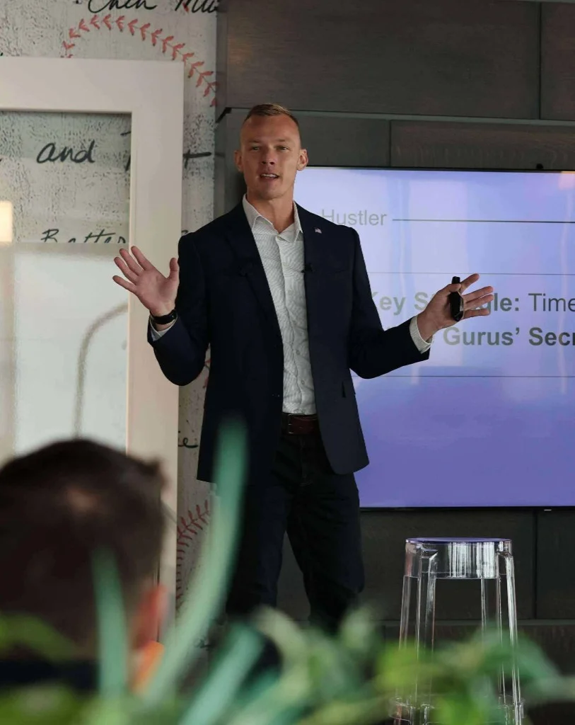Cody Stepp presenting at a live Workflow Secrets event